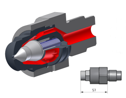 Miniaturowy zawór odcinający